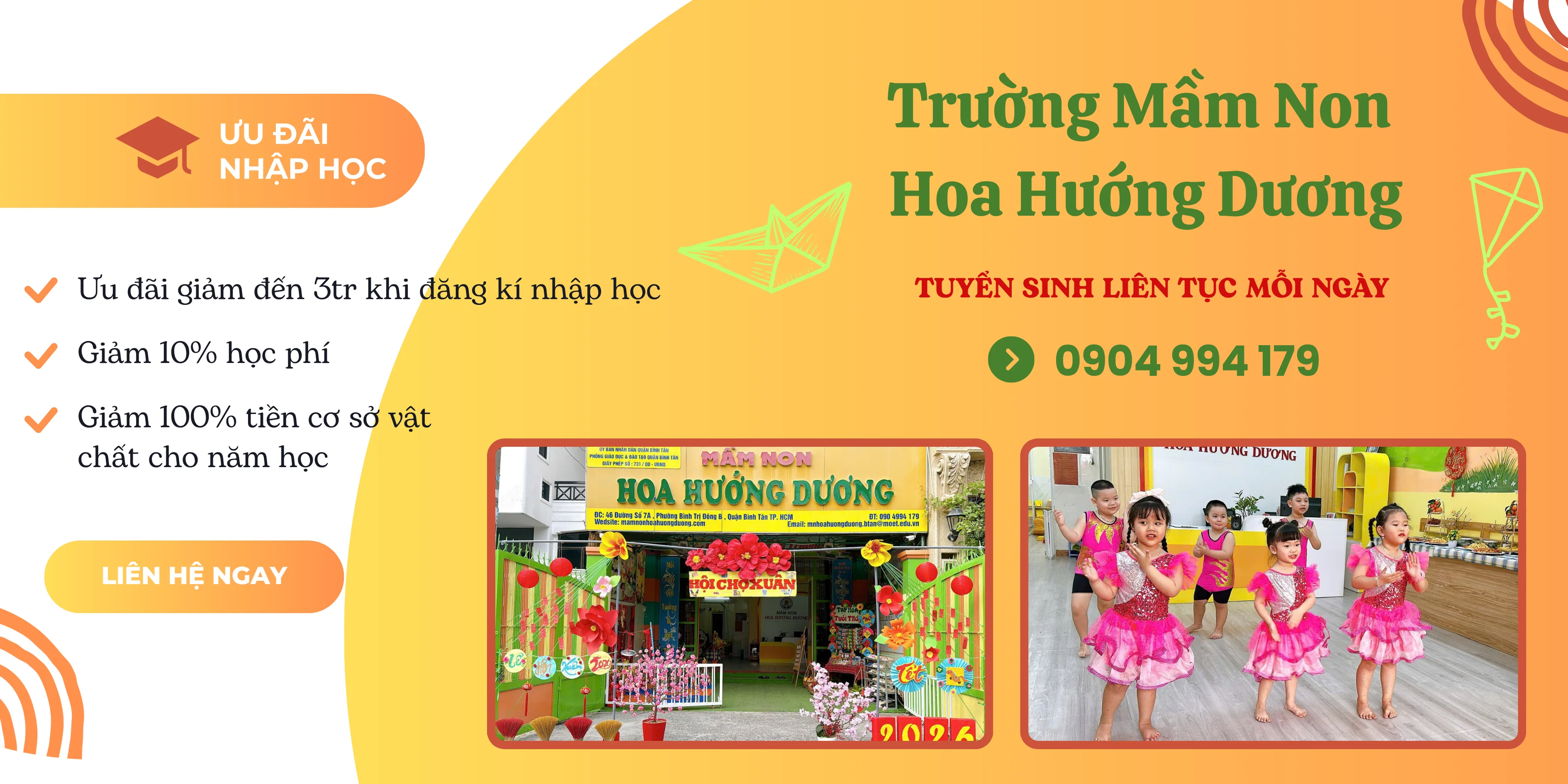 TRƯỜNG MẦM NON HOA HƯỚNG DƯƠNG 